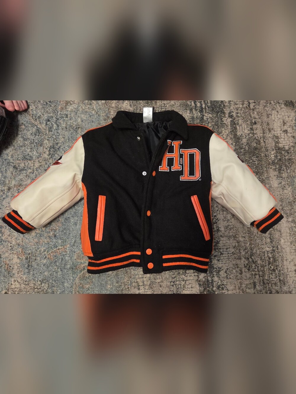 Vintage Kids Harley-Davidson Varsity Jacket 3T